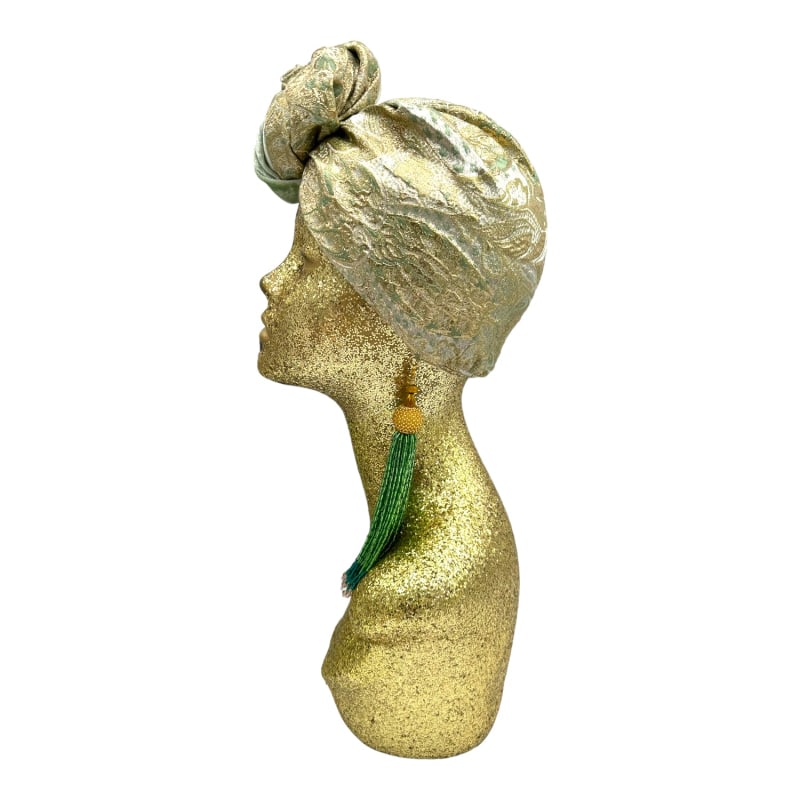 Thumbnail of Golden Goldy Mint Luxe Turban image