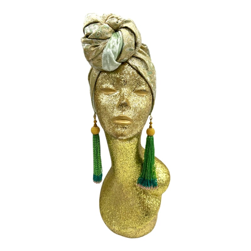 Thumbnail of Golden Goldy Mint Luxe Turban image