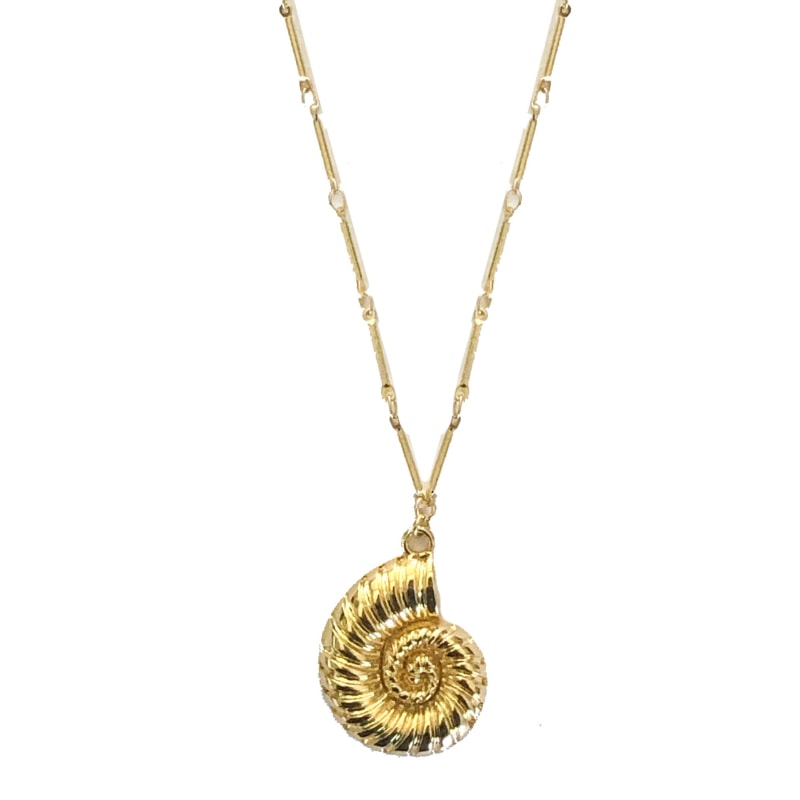 Thumbnail of Golden Nautilus Necklace image
