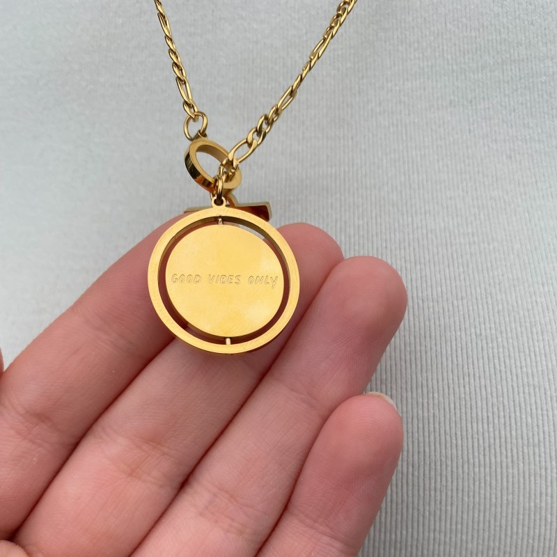 Good Vibes Only Smiley Spinner by Hoops Chains LDN