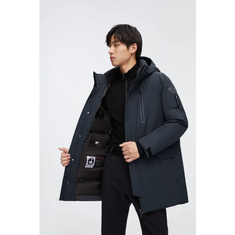 Grey store goose parka