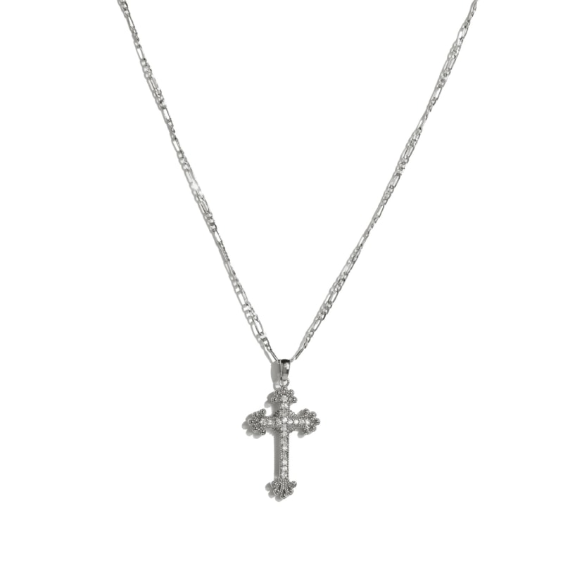 Silver gothic necklace best sale