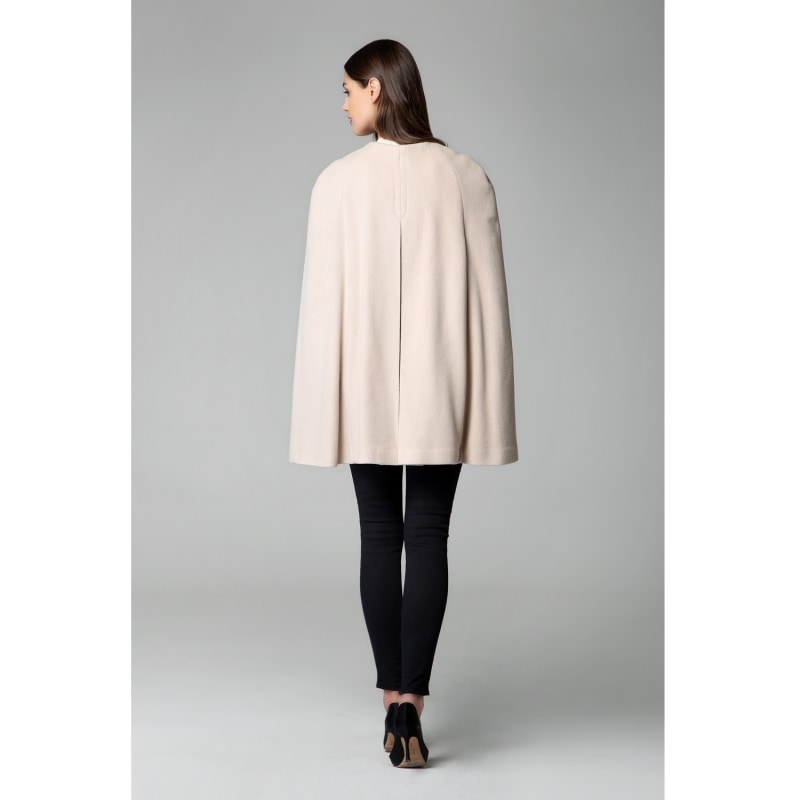 Thumbnail of Cora Wool & Cashmere-Blend Cape Coat In Cream image