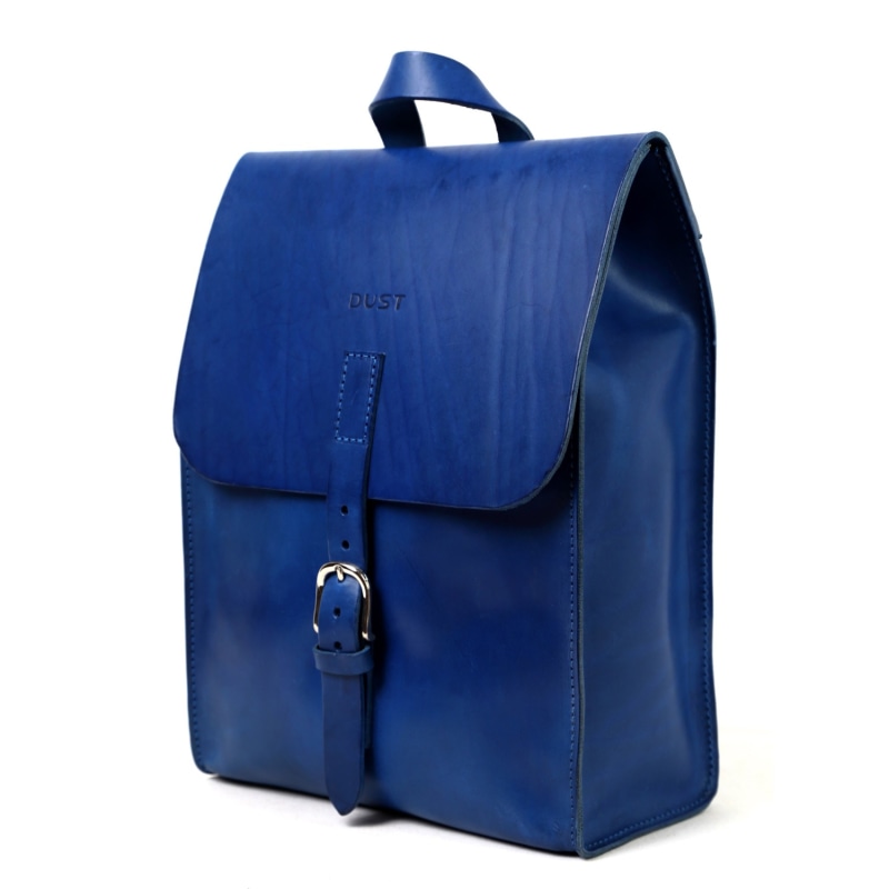 Thumbnail of Leather Backpack In Cuoio Blue image