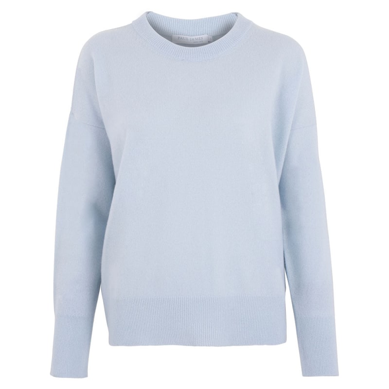 Pale blue sweater ladies discount