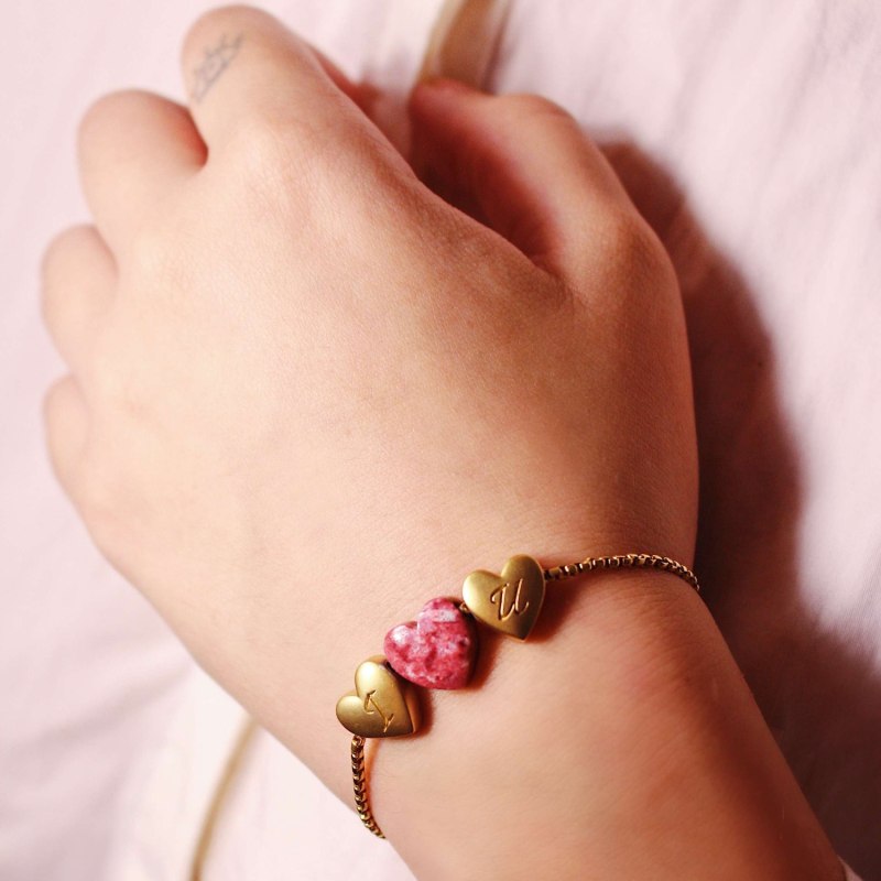 Thumbnail of Luv Me Yellow Thulite Bracelet image