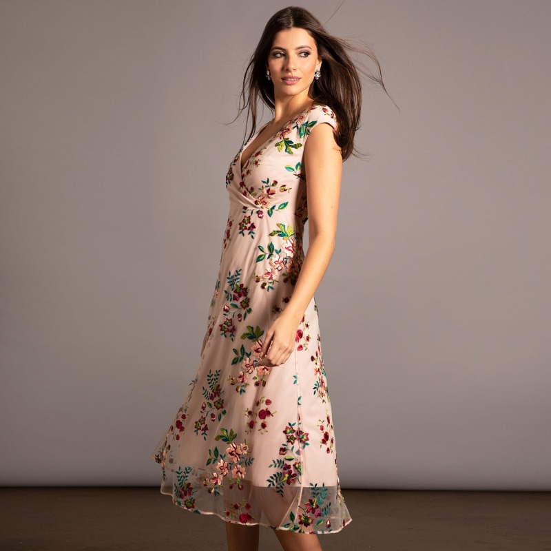 Grace Midi Dress - Blushing Blooms | Alie Street London | Wolf & Badger
