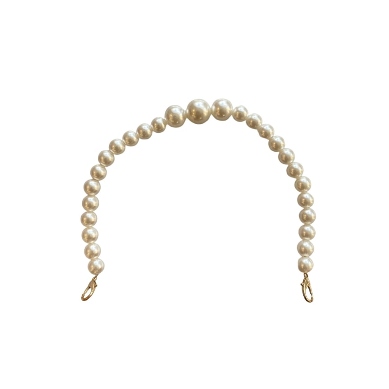 Graduated Pearl Short Purse Strap CLOSET REHAB Wolf Badger