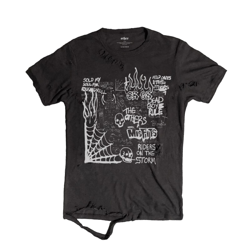 T shirt thrasher nera on sale