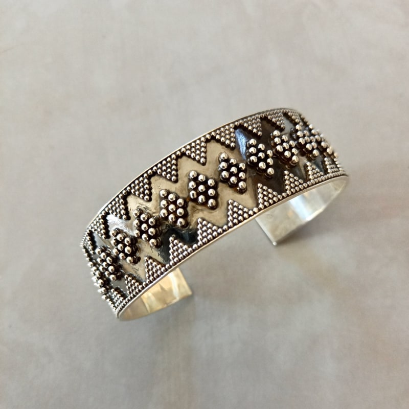 Thumbnail of Granulated Cuff Bracelet - Sterling Silver image