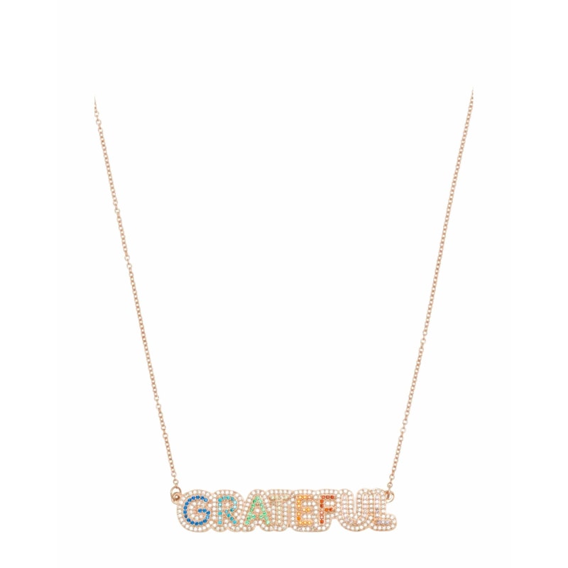 Rhinestone name necklace 2025