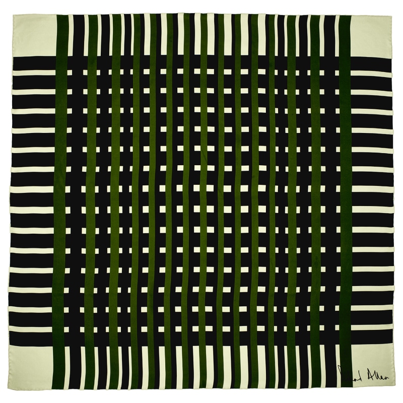 Thumbnail of Green Manhattan Silk Scarf image