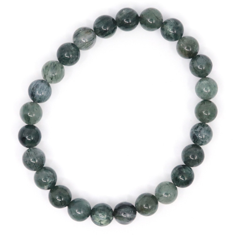 Green rutilated quartz bracelet shop