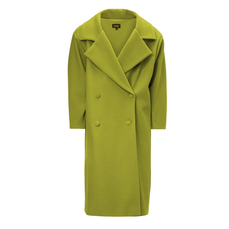 Green oversized coat deals