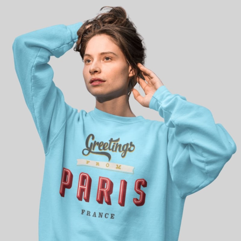 Thumbnail of "Greetings From Paris" Oversized Unisex Sweatshirt image