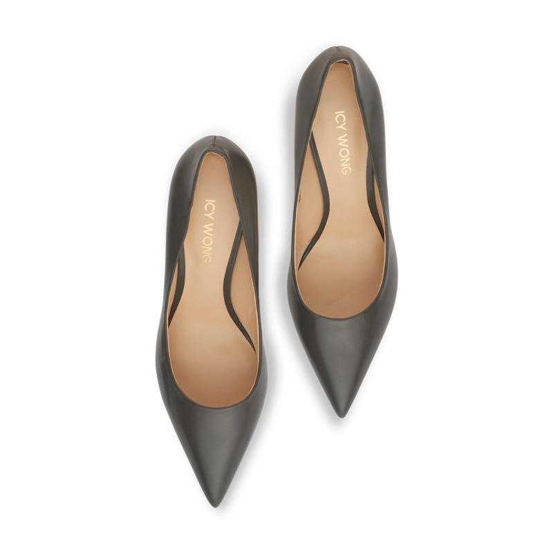 Grey color best sale heels
