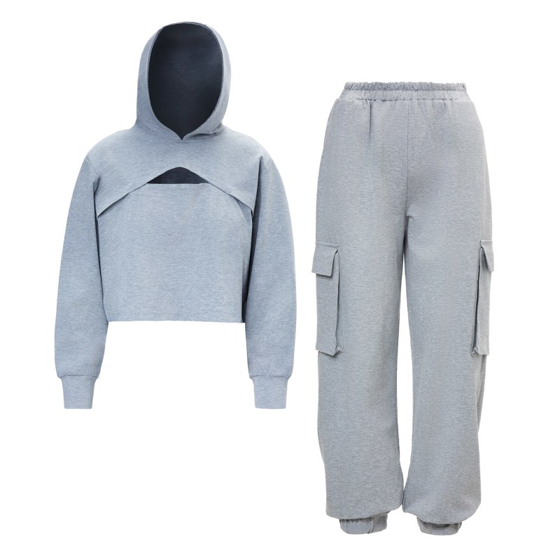 Hoodies and pants matching top