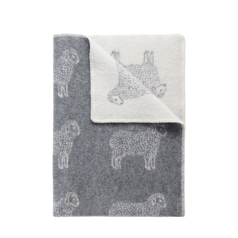 Thumbnail of Grey Sheep Small Wool Blanket image