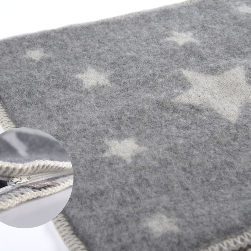 Thumbnail of Grey Stars Wool Cushion image