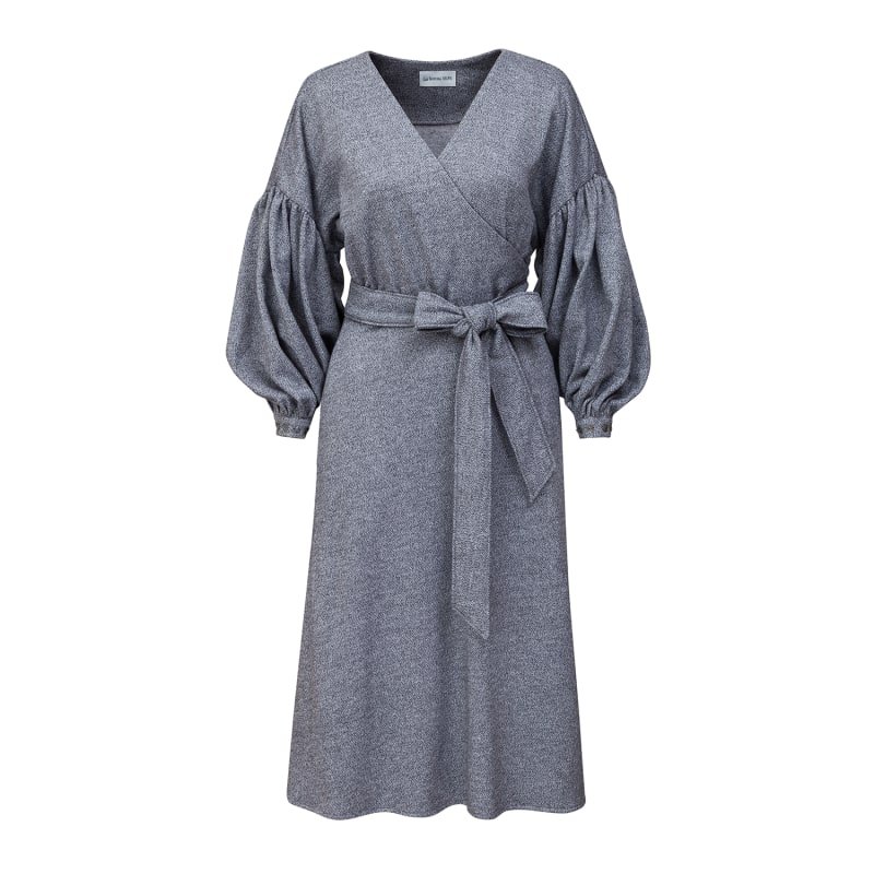 Thumbnail of Grey Wrap Dress image