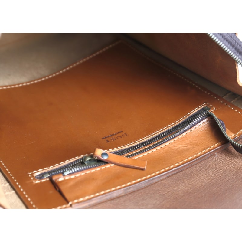 Thumbnail of Leather Backpack In Cuoio Brown image