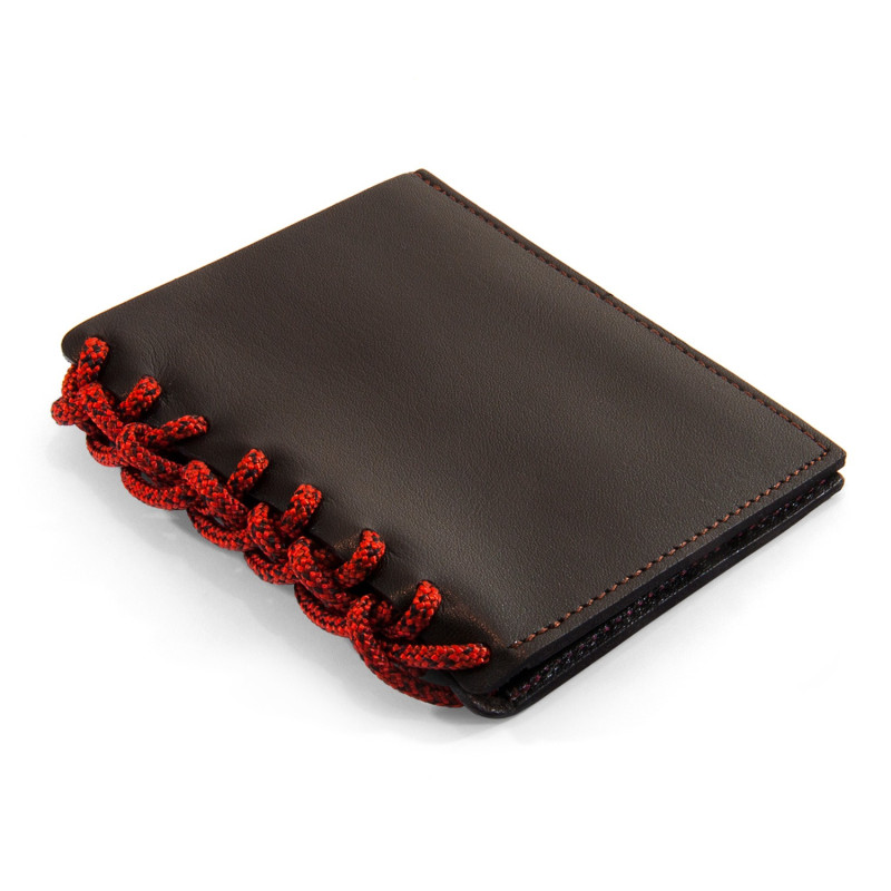 Thumbnail of Deep Brown Felrigg Leather & Rope Wallet image