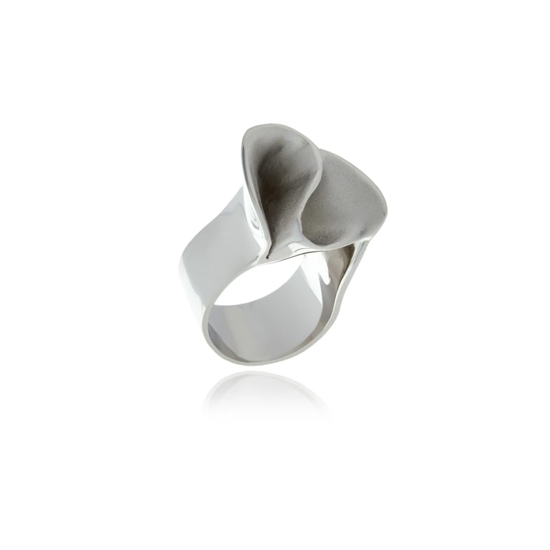 Thumbnail of Silver Signature Wave Ring image