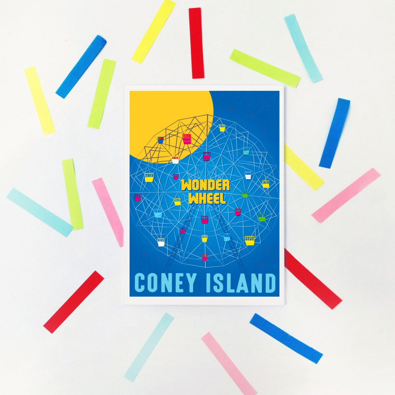 Thumbnail of Coney Island New York Art Print image