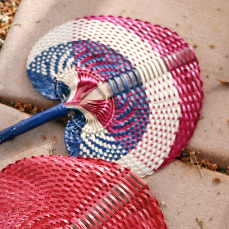 Thumbnail of Cali Balinese Woven Hand Fan image