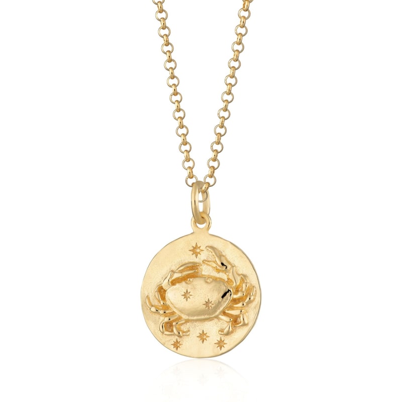 Thumbnail of Gold Cancer Zodiac Necklace image