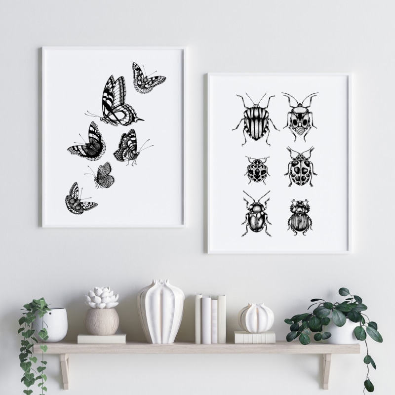 Thumbnail of 'British Beetles' Fine Art Print A3 image