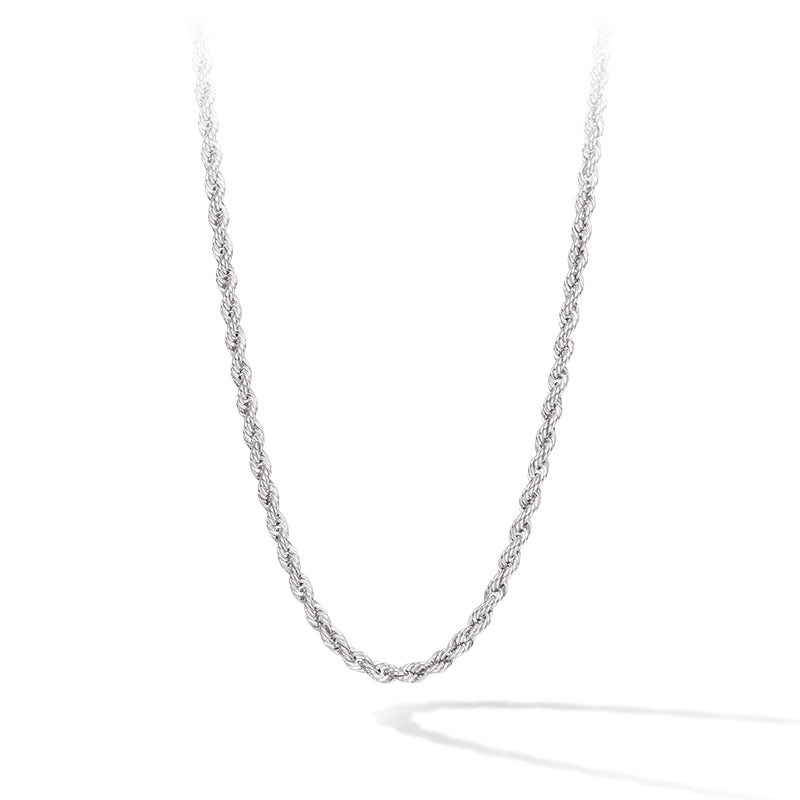 Thumbnail of Nordic Rope Silver Chain Necklace image