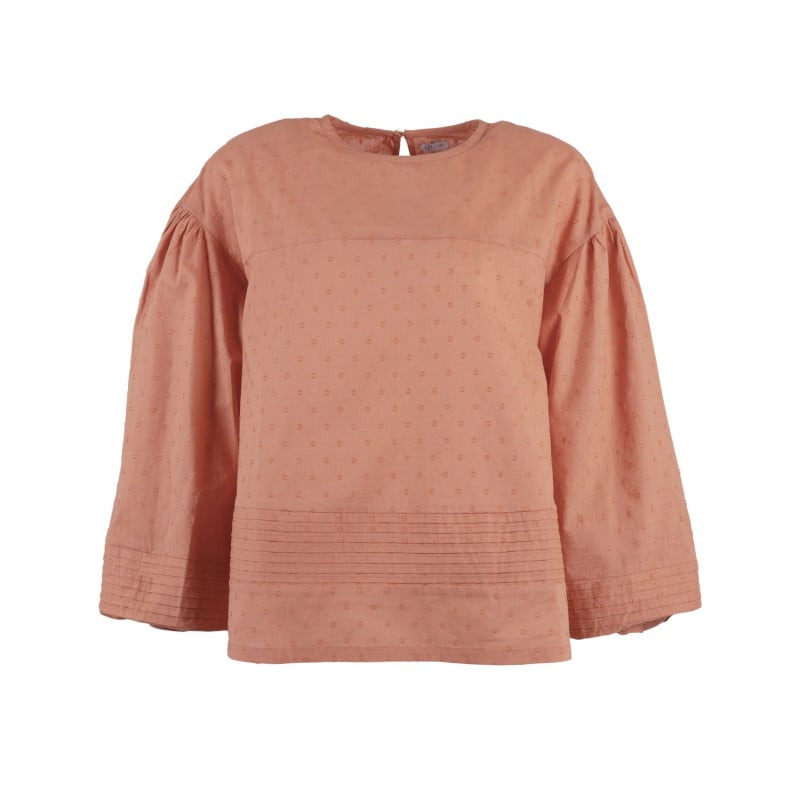 Thumbnail of Strasbourg Blouse - Cotton Summer Blouse - Peonidin Peach image