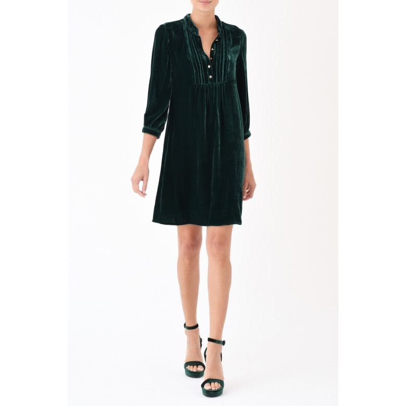 Thumbnail of Chloe Dress Green Velvet image