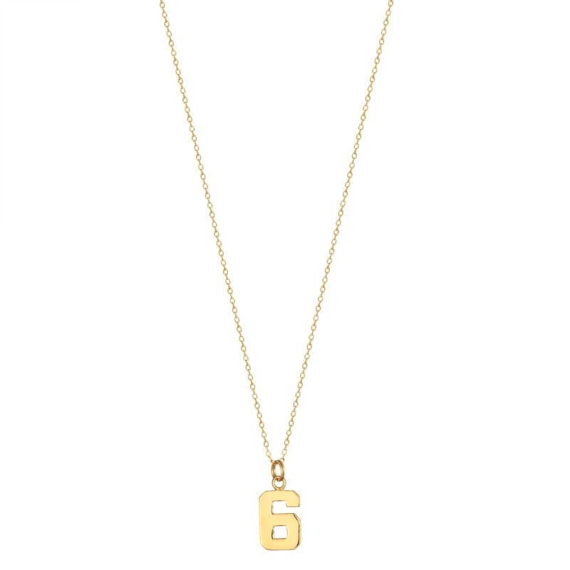 The Varsity Number Pendant Necklace