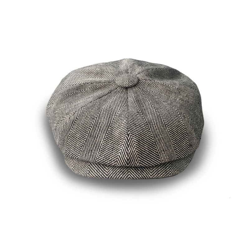 Thumbnail of Rileys Shade Baker Boy Hat In Herringbone Irish Linen image