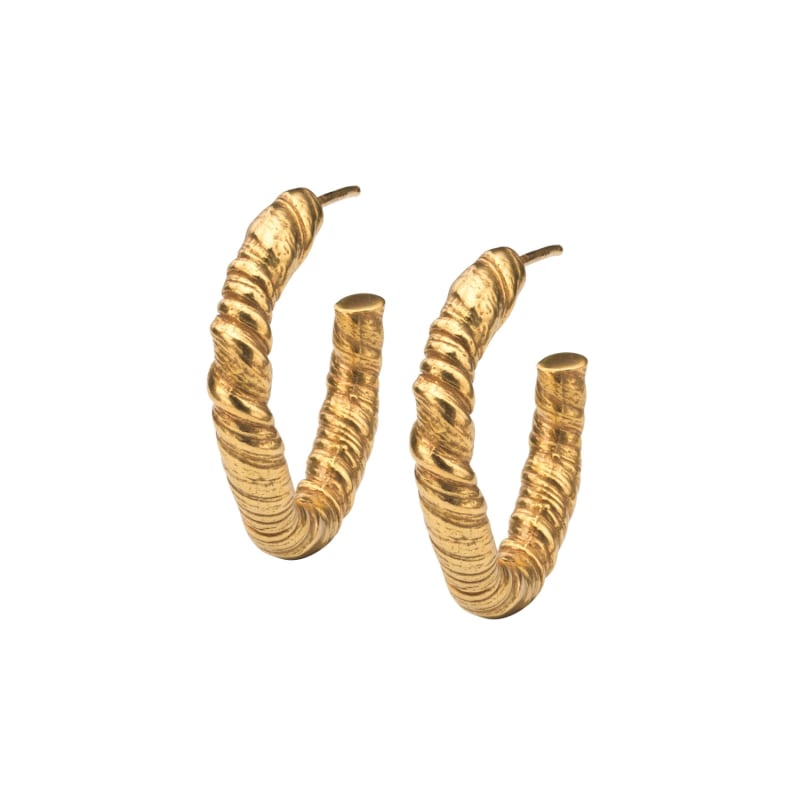 Thumbnail of Nautilus Hoop Earrings Gold image