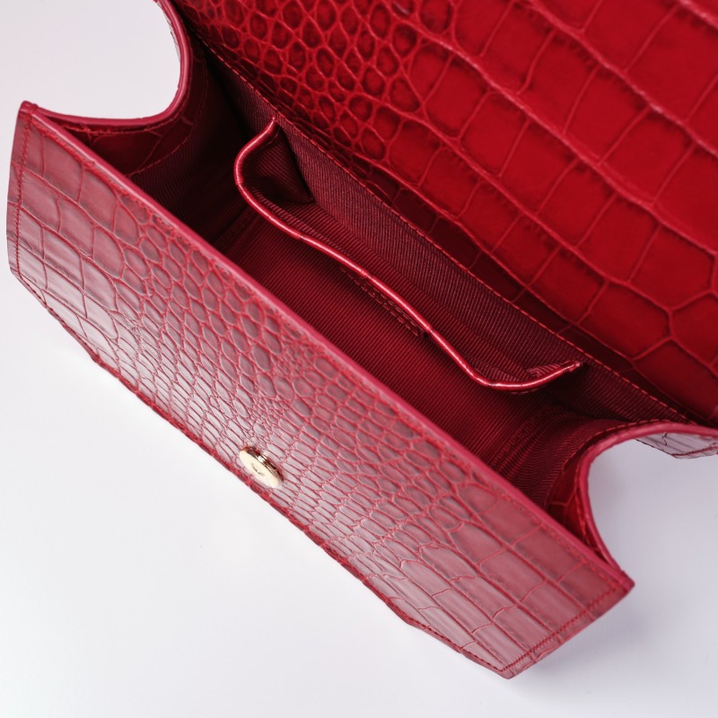 Thumbnail of Lola Crossbody Bag Red Croc image