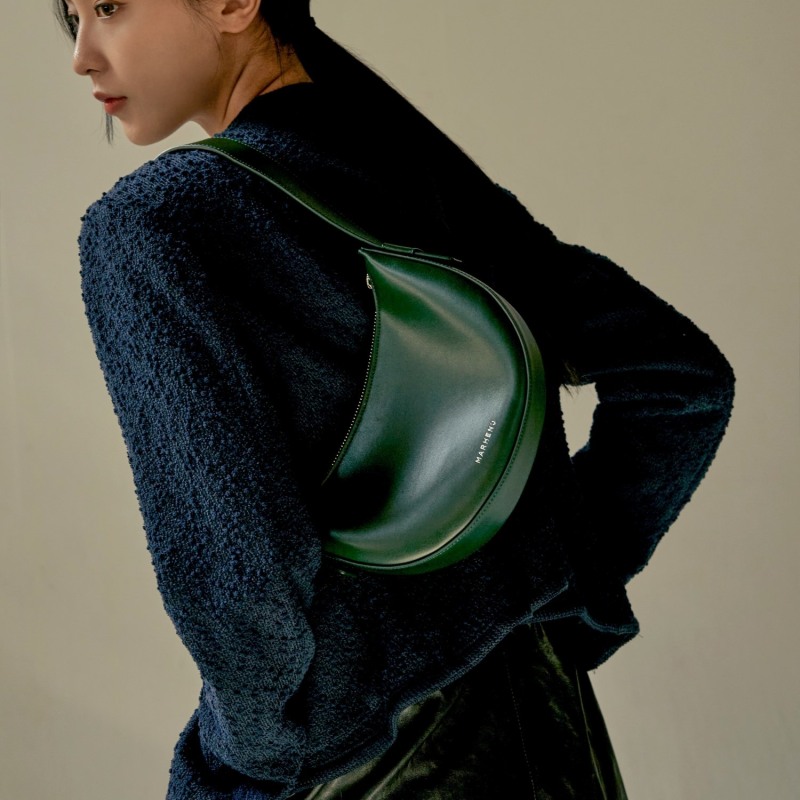 Thumbnail of Apple Leather Hobo Bag - Fino - Dolce Green image