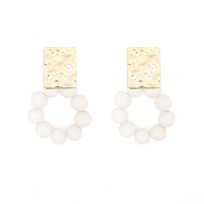 Thumbnail of The Jaynie White Earrings image