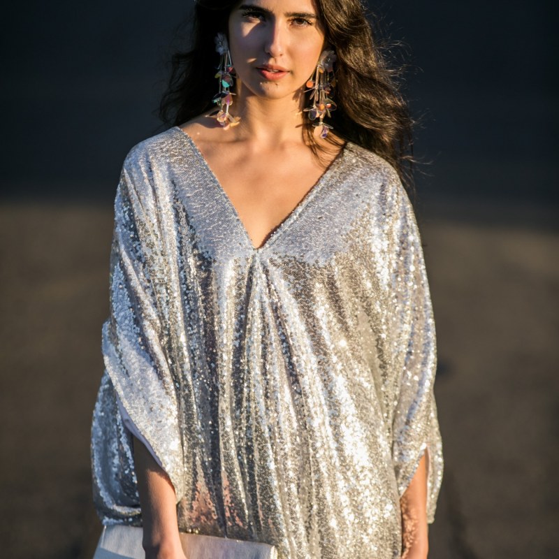 Thumbnail of Champagne Sequined Caftan image