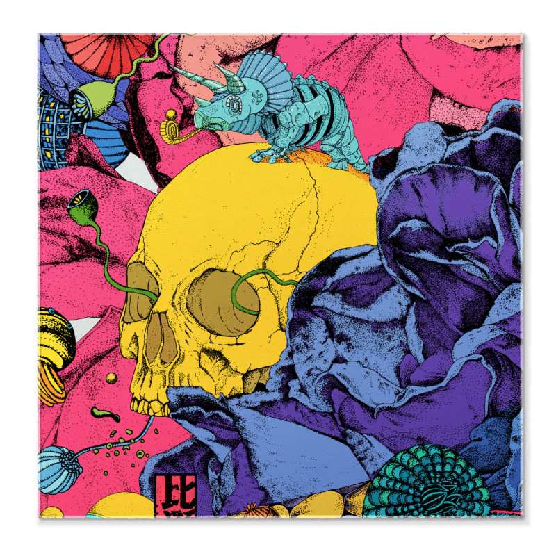 Thumbnail of Matching Cropped Eden Garden Pocket Square No.1 image