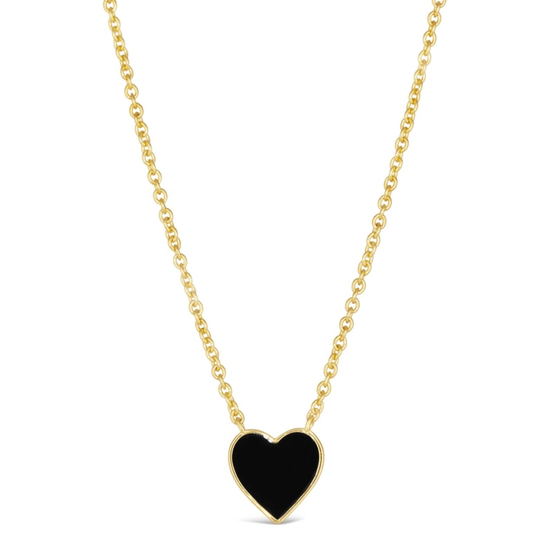 Thumbnail of H Of C Heart Necklace Black image