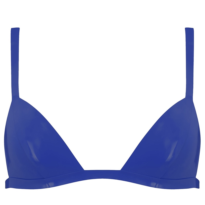 Thumbnail of Latex Triangle Bra - Blue image