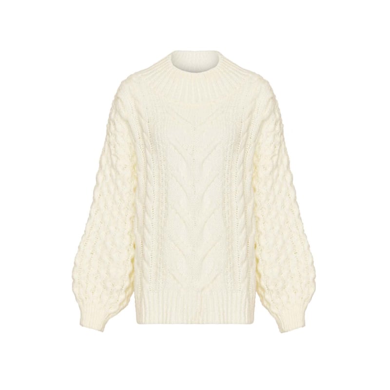 Thumbnail of Bella Cable Jumper Winter White image