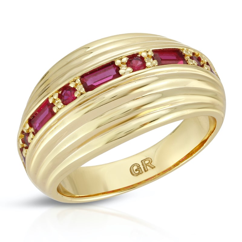 Thumbnail of Inner Light Dome Ring- Ruby image