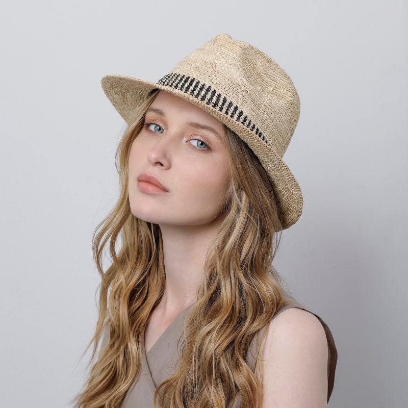 Thumbnail of Stylish Fedora Straw Hat image