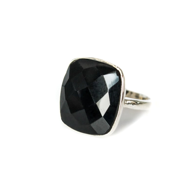 Thumbnail of Silver Bridget Ring Black Onyx image