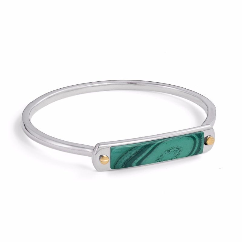 Thumbnail of Malachite Small Id Cuff Bracelet image