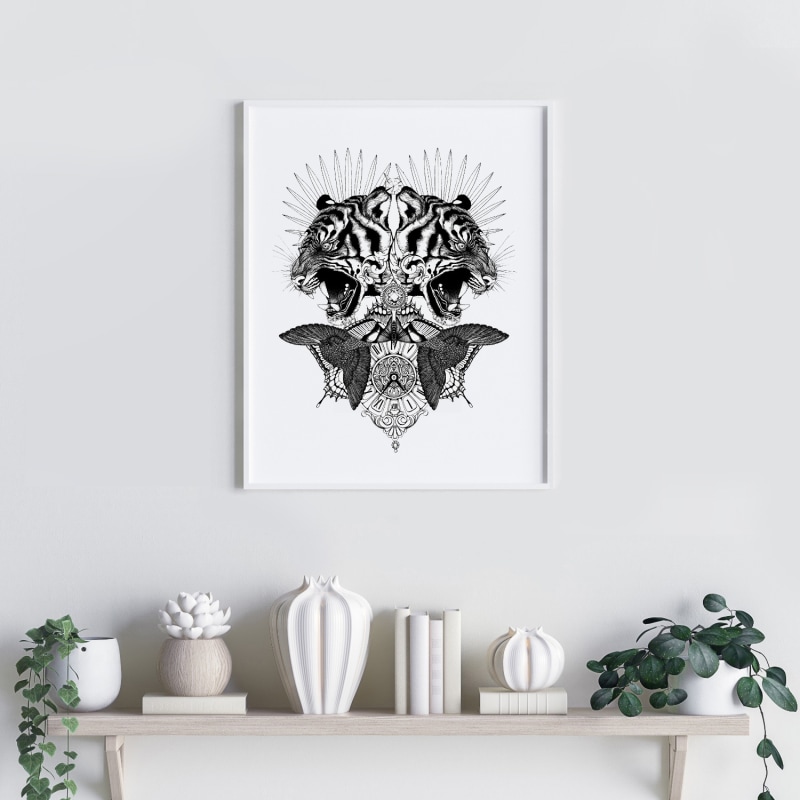 Thumbnail of 'Baroque Tiger' - Fine Art Print A5 image